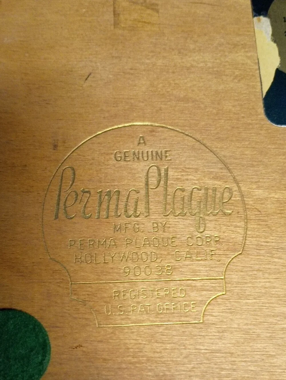 Republican Ronald Regan To the President Ford XMAS Greeting On Wood Plaque - Uni